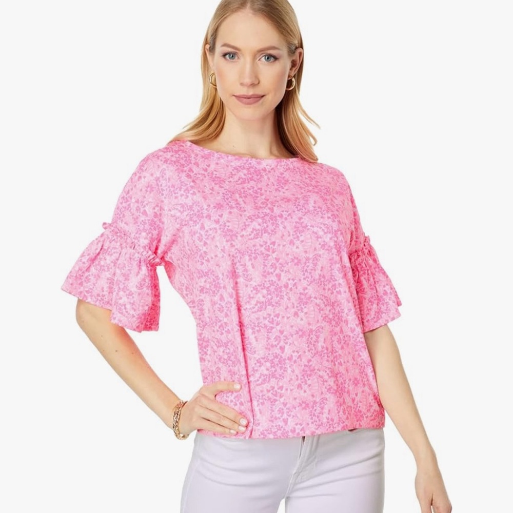 Lilly Pulitzer Pink Floral Top
